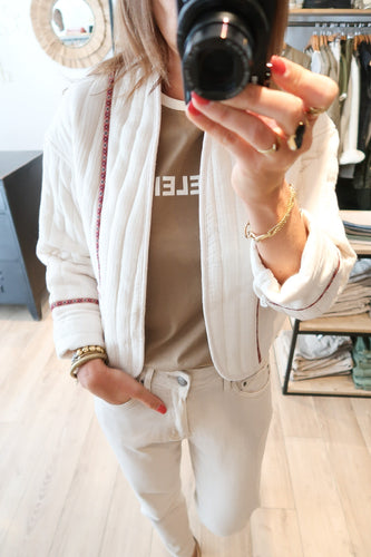 VESTE RAPHAEL ECRU