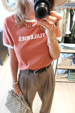 TSHIRT TUILERES ROUILLE