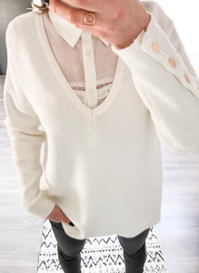 Pull Arlette rose