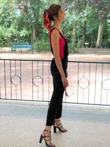 Pantalon salopette Donia noir