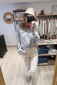 CHEMISE A FLEURS