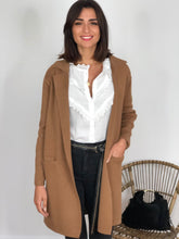 Cardigan long Oriane camel