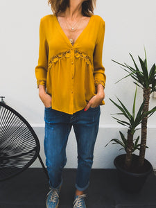 Blouse Daline moutarde