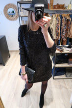 ROBE PAILLETE NOIR