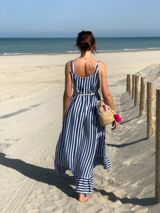 Robe longue Rebecca rayé