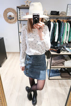 TOP FLEURI BLANC