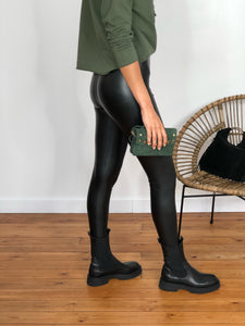 Pantalon Armelle simili noir