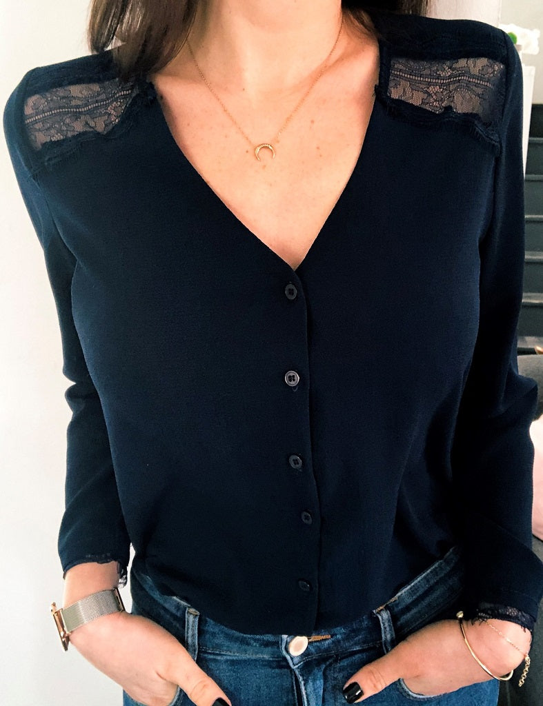 Blouse Armelle marine