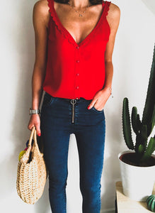 Top Beline rouge
