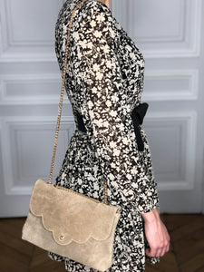 Robe Canelle beige et noir
