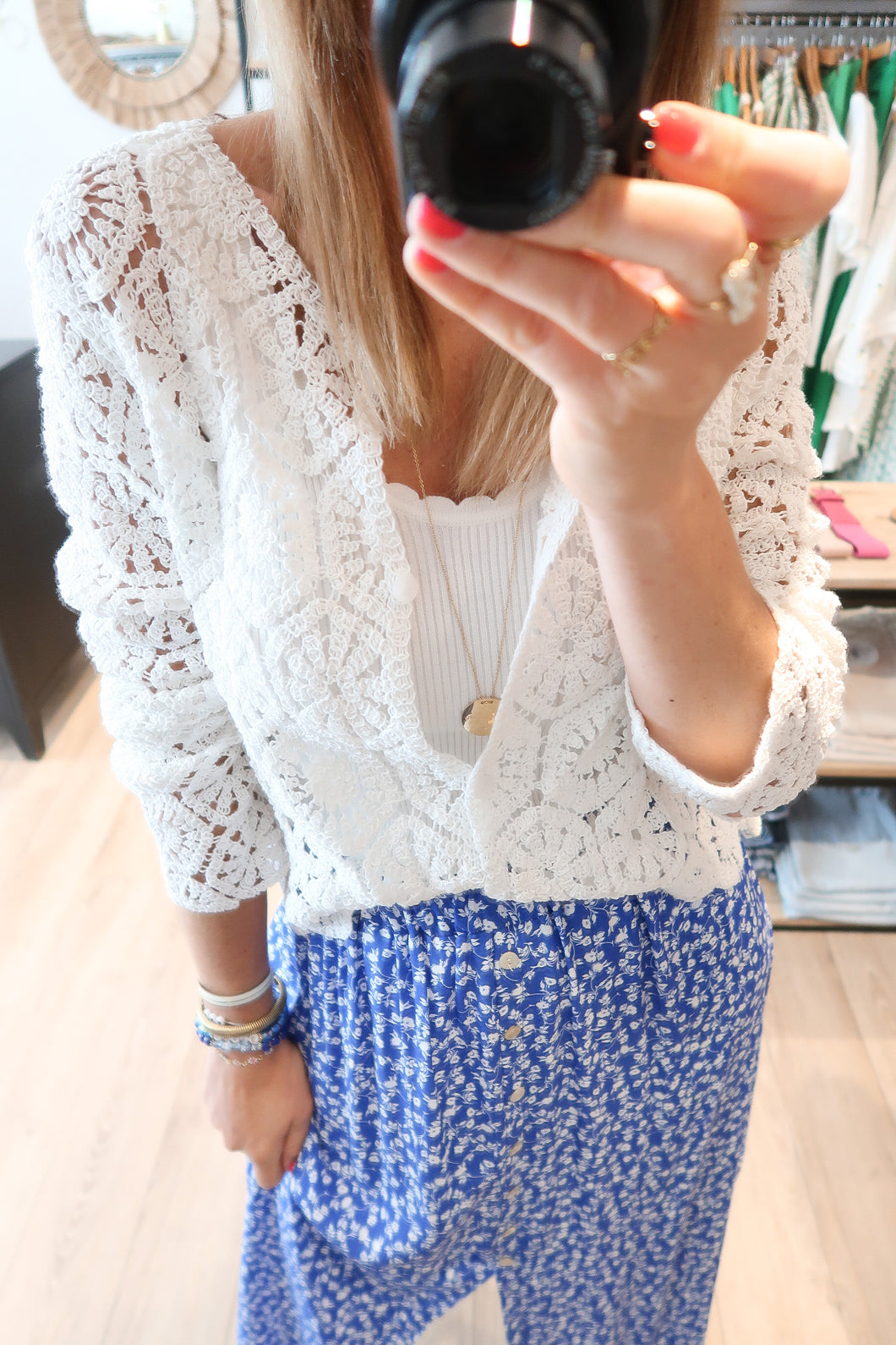 GILET CLARISSE ECRU