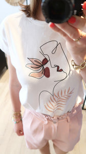 TSHIRT PRECIEUSE ROSE