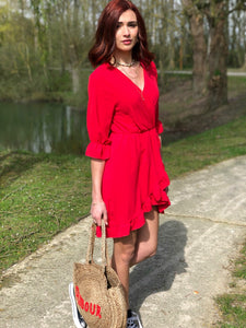 Robe Libertad rouge corail