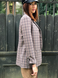 Veste blazer Elise à carreaux