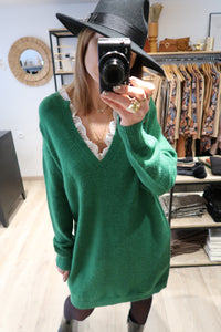ROBE PULL VERT