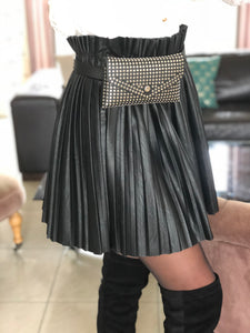 Jupe Hortense plissée noire