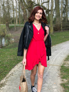 Robe Libertad rouge corail