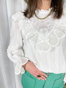 BLOUSE CHLOE ECRU