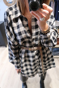 CHEMISE CARREAU BEIGE