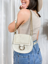 SAC ANNEAU CUIR ECRU