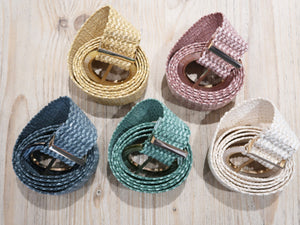 CEINTURE TRESSEE VERT