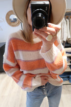 PULL RAYURES CORAIL