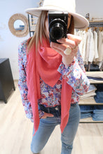 CHEMISE FLEURIE BLEU