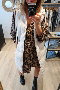 DOUDOUNE SANS MANCHES  OLIVIA BEIGE