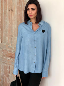 Chemise Sarah bleue
