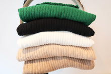 PULL COL ROULÉ BEIGE