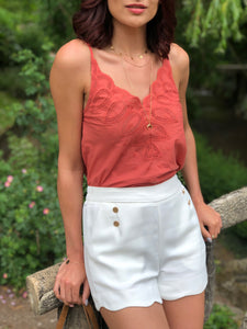 Top Palma terracota