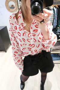CHEMISE BISOU ROUGE