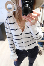 GILET MARINIERE DENTELLE