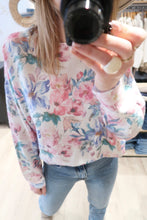 PULL FLEURS ROSE