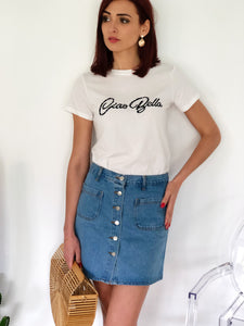Tshirt Ciao Bella blanc