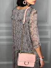 Sac boucle dorée rose