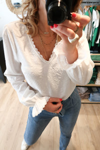 BLOUSE ELSA ECRU