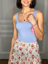 Top Calypso bleu lavande