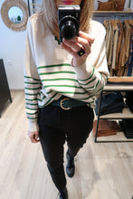 PULL A RAYURES VERT