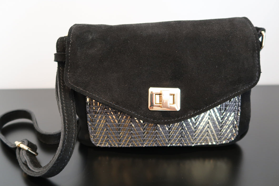 SAC RABAT RAFFIA NOIR