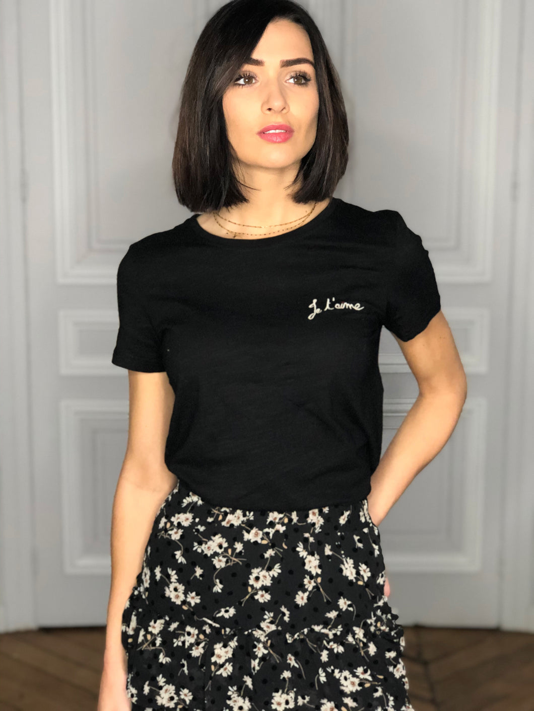 Tshirt Charlène noir