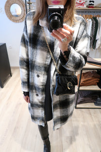 VESTE CARREAU NOIR