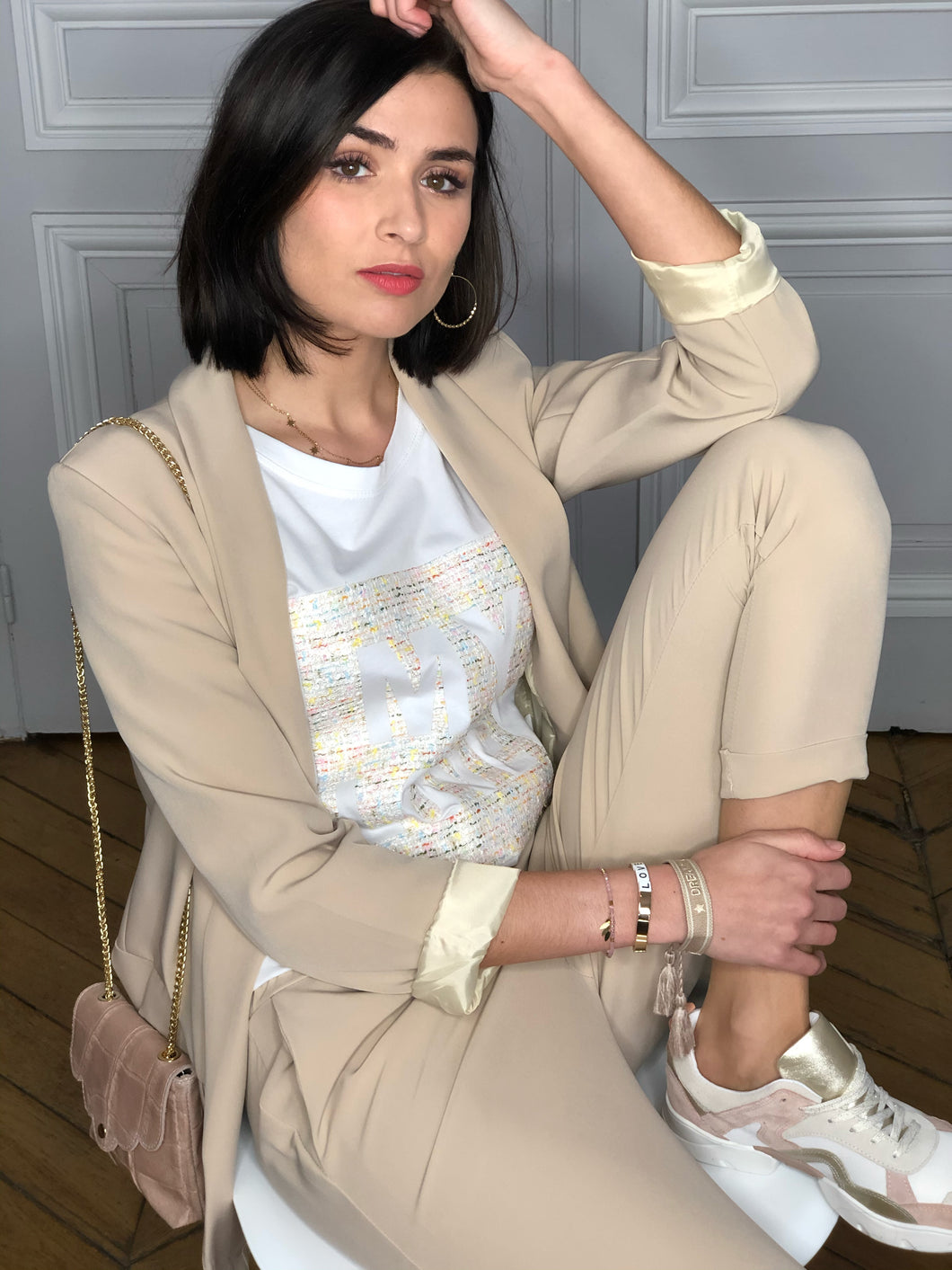 Veste blazer Emma beige