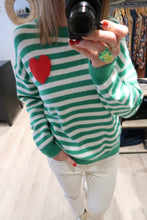 PULL A RAYURES VERT