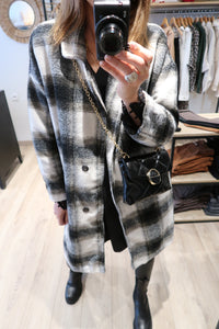VESTE CARREAU NOIR