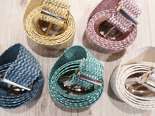CEINTURE TRESSEE VERT