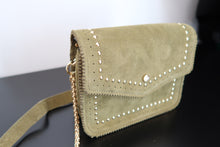 SAC DAIM CLOUTEE KAKI