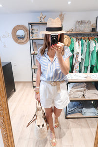 SHORT GASTON BLANC