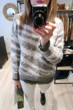PULL ZEBRE KAKI
