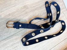Ceinture cuir marine